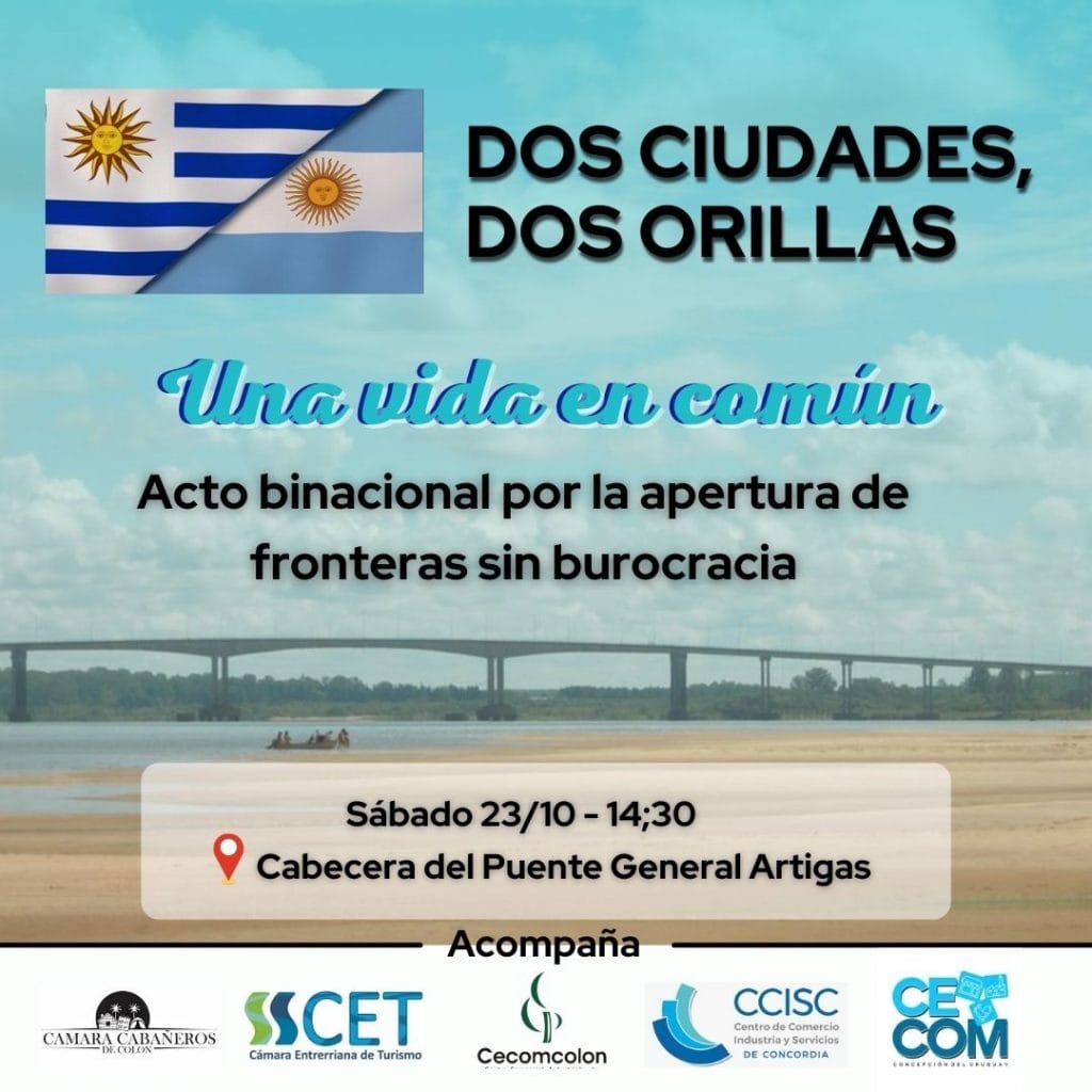 Acto binacional por la apertura de fronteras