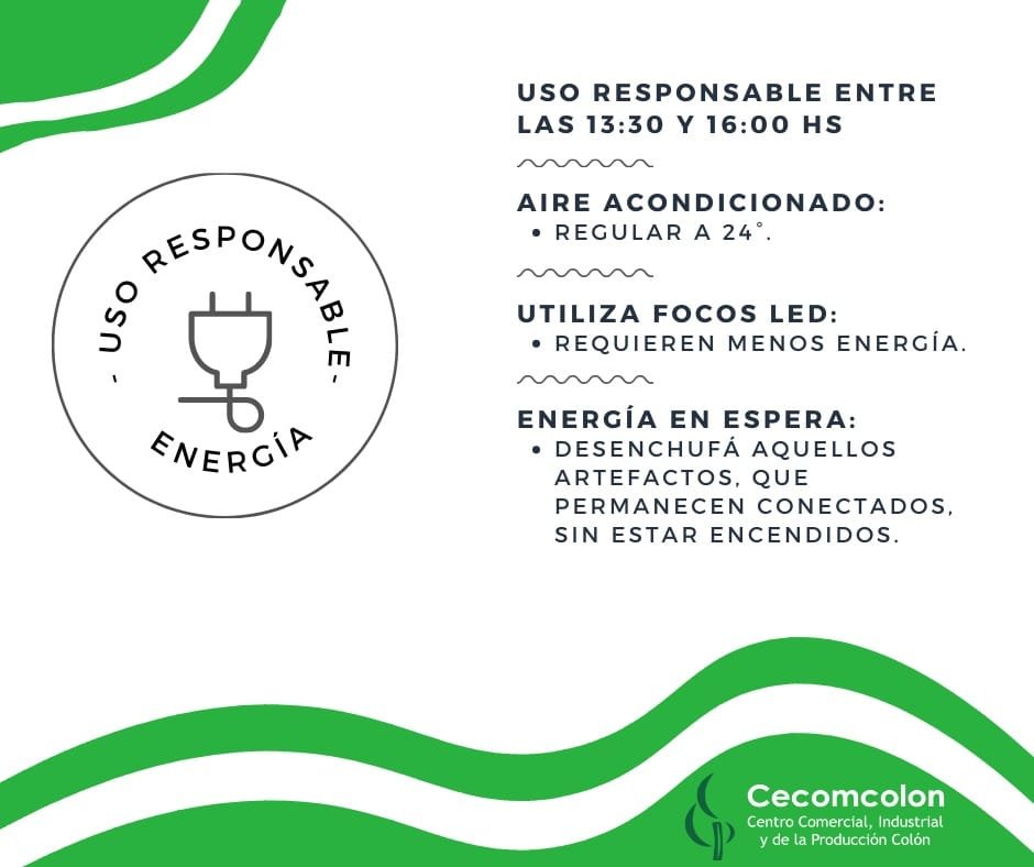 Uso responsable de la energía eléctrica