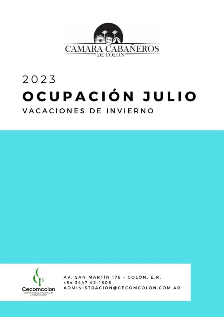 Ocupación Vacaciones de Invierno 2023